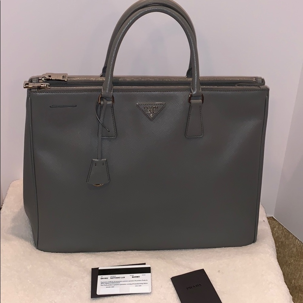 Prada double zip Lux Tote